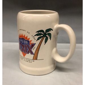 Beer Stein Super Bowl XXIX Joe Robbie Stadium Miami Fl January 29,1995 Chargers
